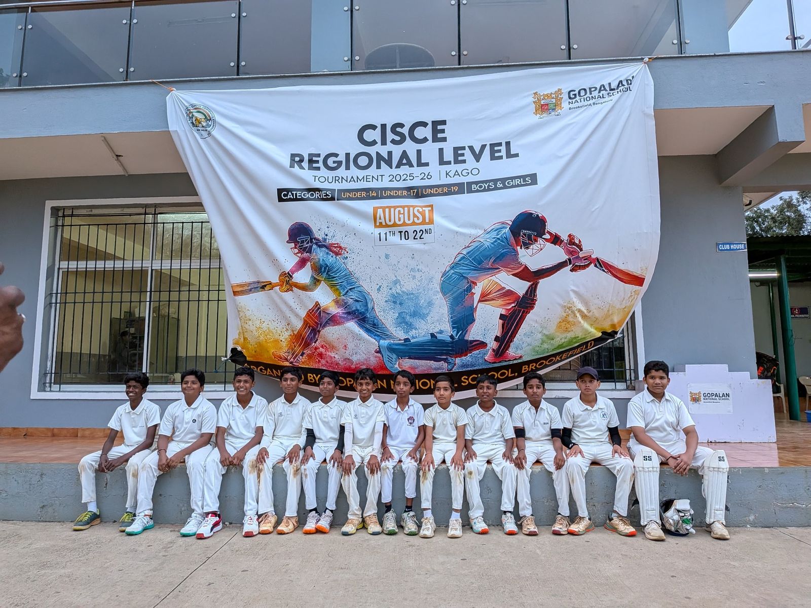 Varin cricket team at CISCE regional tournament
