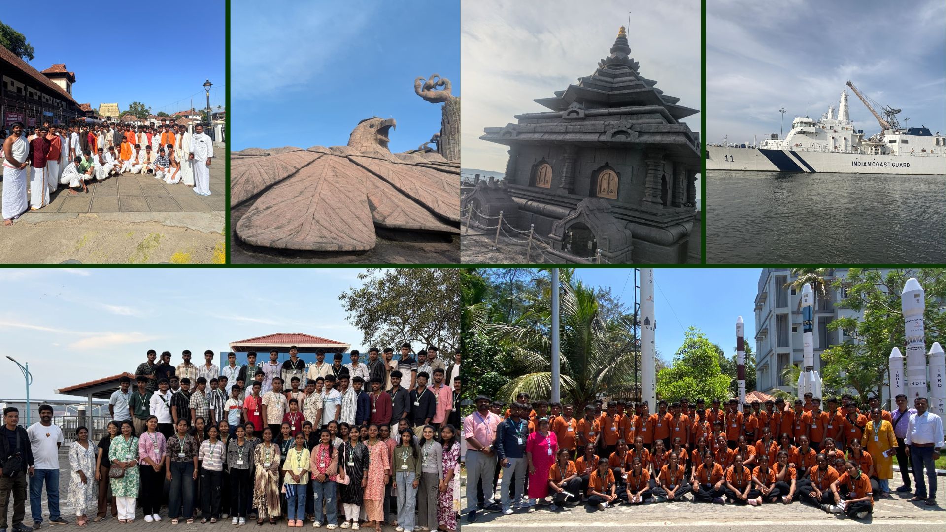Students on an educational field trip